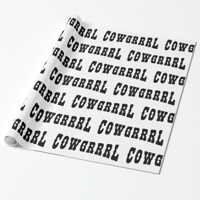 PAPEL DE PRESENTE COWGRRRL (Desenrolado)