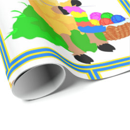 Papel De Presente Cozedura de Dia de as mães de Ovinos Aniversário