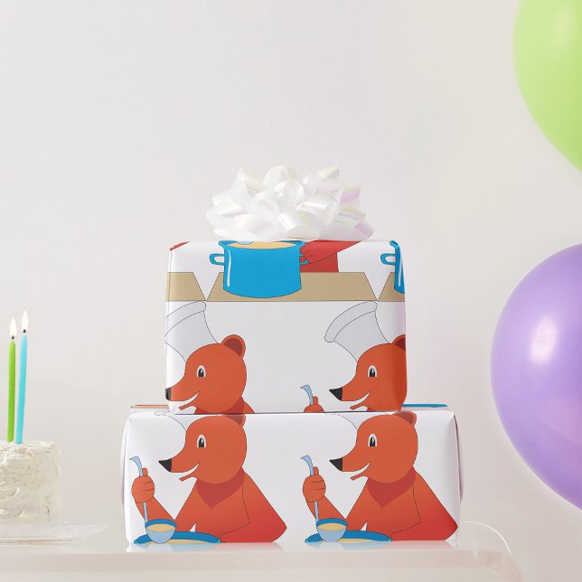 Papel De Presente Cozinha animal de diversão de sopa de Cozinhar de  (Criador carregado)