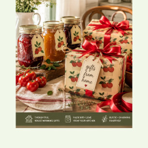 Papel de Presente Cozinha Jardim de Tomate