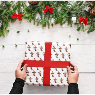 Papel De Presente Cozy Christmas Safari