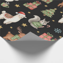 Papel De Presente Cozy Critters Christmas Wrapping Paper