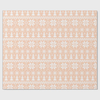 Papel De Presente Cozy Fair Isle