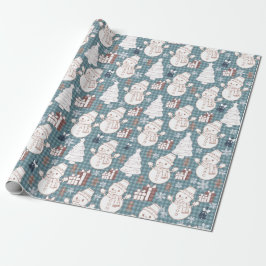 Papel De Presente Cozy Whimsical Holiday