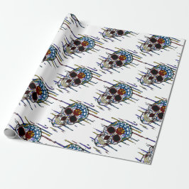 Papel De Presente crânio