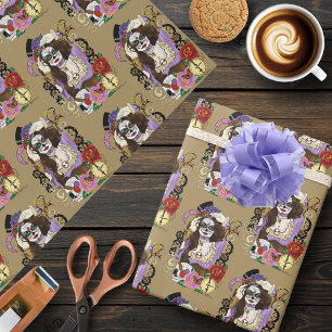 Papel De Presente Crânio de Açúcar Vazio