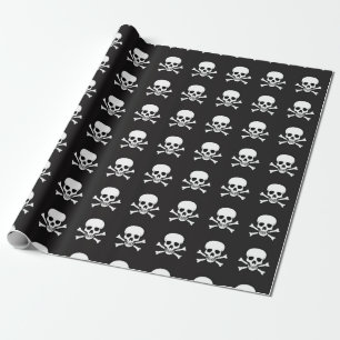 Papel De Presente Crânio e Crossbones