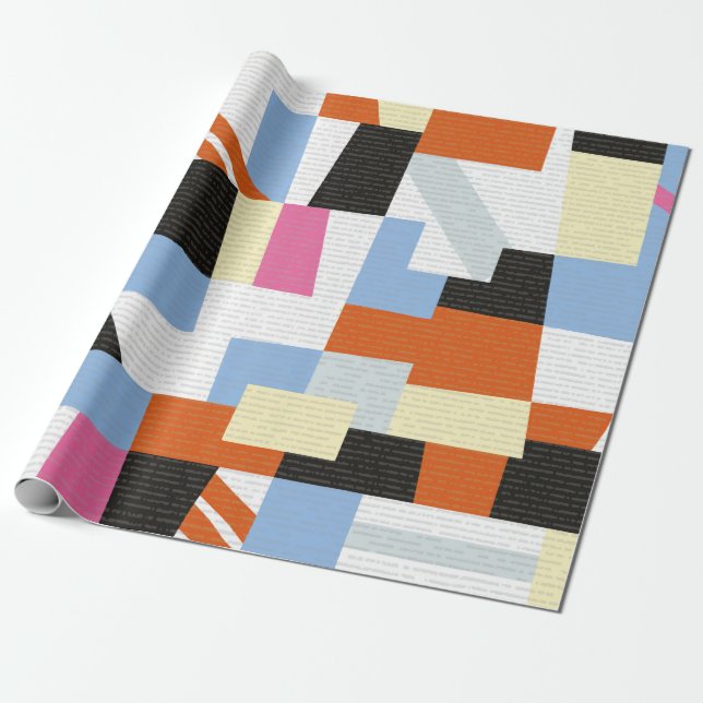 Papel De Presente Creative geometric shapes, length pattern design (Desenrolado)