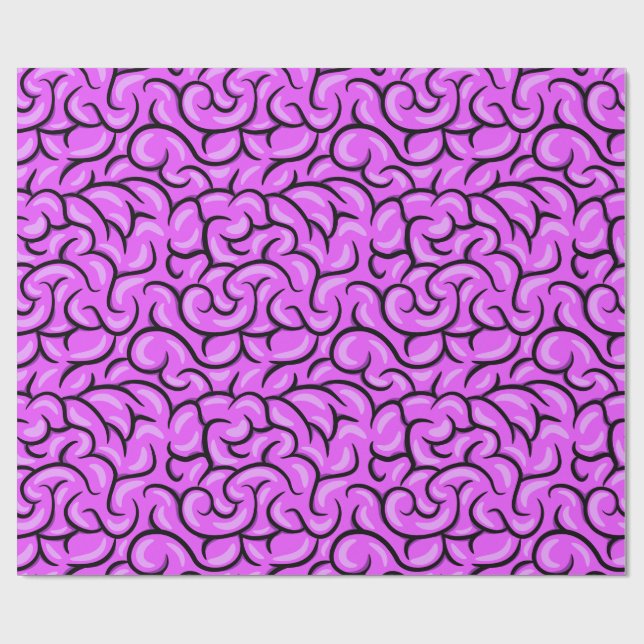 Papel De Presente Creepy Brain (Aberto)