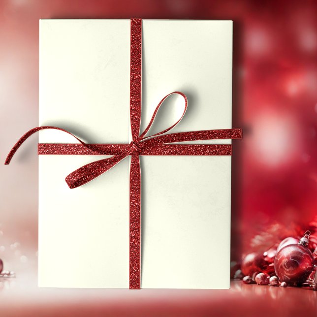 Papel De Presente Creme de Férias Sólidas do Dia da Neve (Criador carregado)