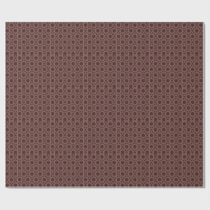 Papel De Presente Creme de Sangue de Boi Geometria