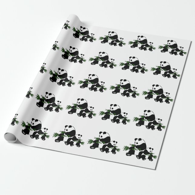 Papel De Presente Crescendo Panda (Desenrolado)