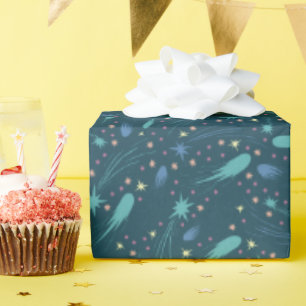 Papel De Presente Crianças atirando em Star Comet Starlight