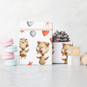 Papel De Presente Crianças Bonitas Adoráveis De Bebê