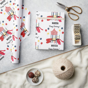 Papel De Presente Crianças de Playground Meninos Meninas Aniversário
