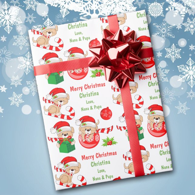 Papel De Presente Crianças Fofas de Natal Bonitas (Criador carregado)