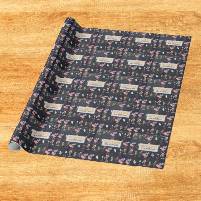 Papel De Presente Crianças Halloween Engraçado Presente na Festa de  (Criador carregado)