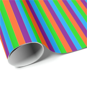 Papel De Presente Crianças Loucas Cores De Presente Com 06 Laminados
