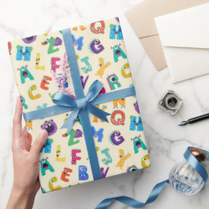 Papel De Presente Crianças Monstro Monstros do Bobo ABC Monstros do