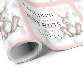 Papel De Presente Crianças Obedecem Seus Pais - Col. 3:20