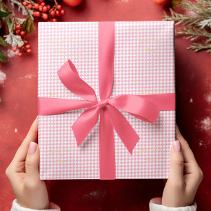 Papel De Presente Crianças Personalizadas Menina Rosa Cor-de-rosa Ve