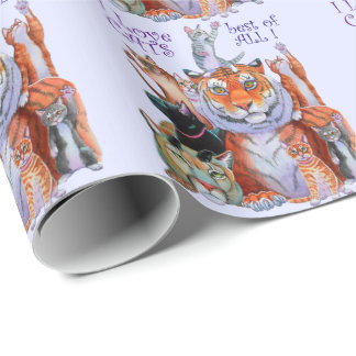 Papel De Presente Criaturas Excelente e Gato Pequeno!