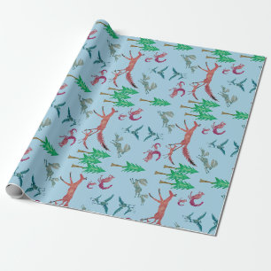 Papel De Presente Criaturas Florestais