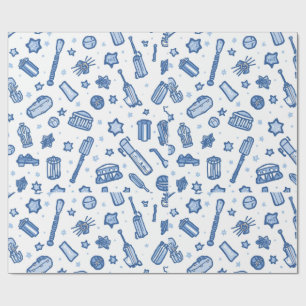 Papel De Presente Cricket Desenho à Mão Doodle Padrão Sem Costura Di