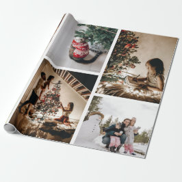 Papel De Presente Crie a sua própria Colagem de Natal Personalizada