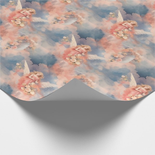 Papel De Presente Crie As Suas Próprias Rosas Brancas Anjos (Ponta)