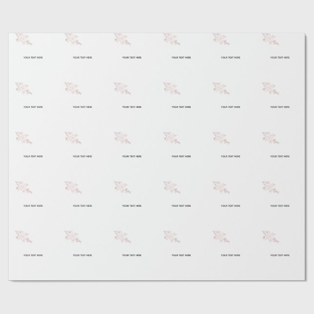 Papel De Presente Crie o seu próprio branco elegante (Aberto)