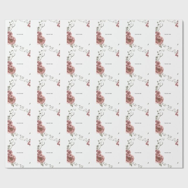 Papel De Presente Crie o seu próprio floral  (Aberto)