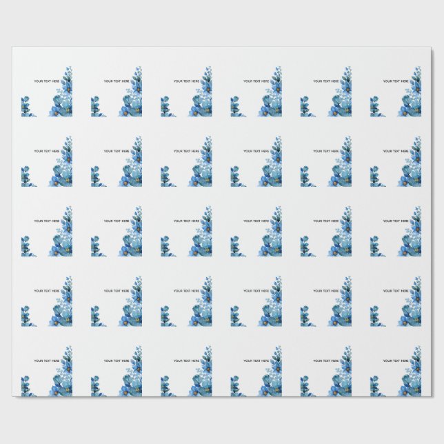 Papel De Presente Crie Seu Próprio Design Botânico (Aberto)