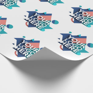Papel De Presente Crie Seu Próprio Logotipo