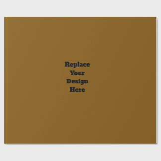 Papel De Presente Crie seu próprio marrom