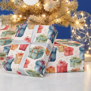 Papel De Presente Crie seus Arcos e caixas coloridas