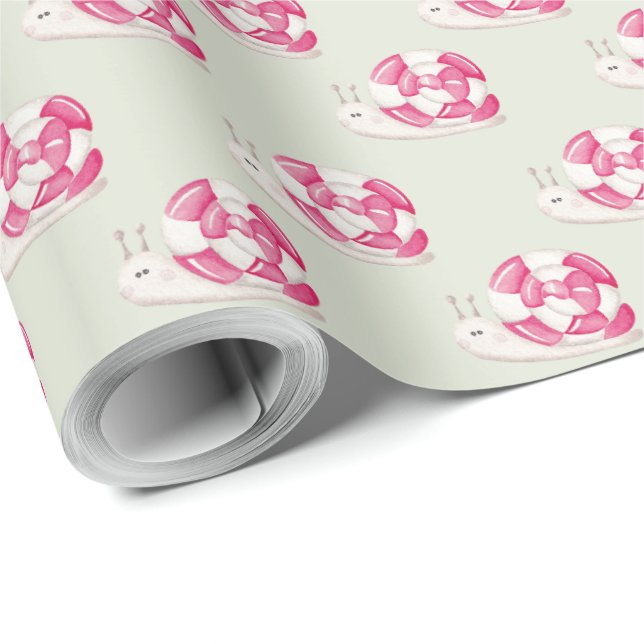 Papel De Presente Crie seus próprios caracóis de hortelã com escolha (Ponta do rolo)