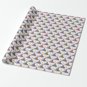 Papel De Presente Crie Seus Próprios Chapéus de Bruxa Coloridos Cele