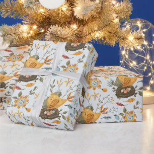 Papel De Presente Crie seus próprios Ninhos de Pássaros de Arte Folc