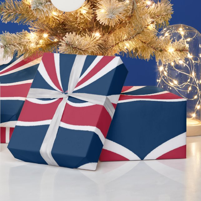 Papel De Presente Crie sua própria arte de países de bandeira branca (Feriados)