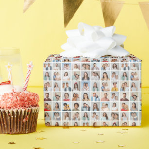 Papel De Presente Crie Sua Própria Colagem de 64 Fotos