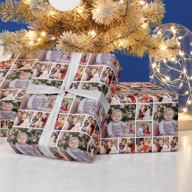 Papel De Presente Crie Sua Própria Colagem de 6 Fotos  (Feriados)
