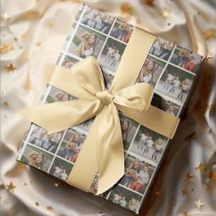 Papel De Presente Crie Sua Própria Grade de 4 Fotos Personalizada
