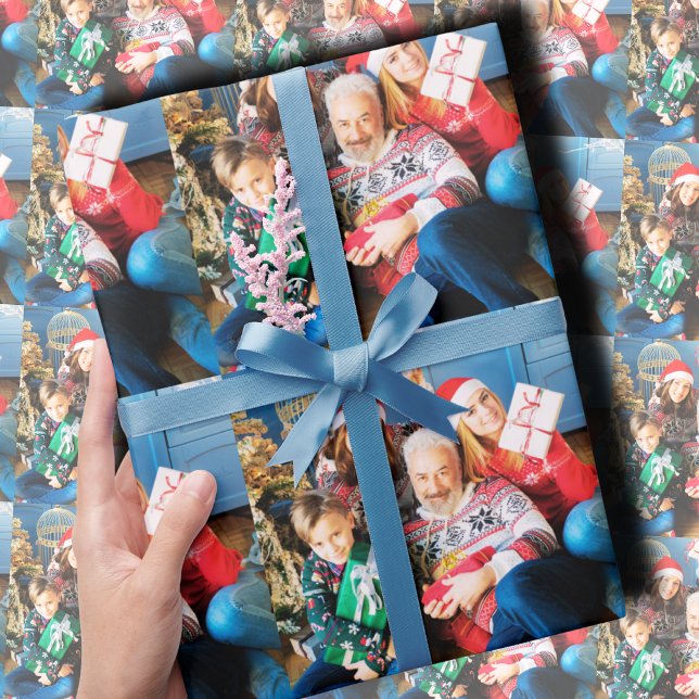 Papel De Presente Crie Suas Próprias Fotos Personalizadas (Criador carregado)