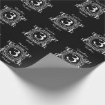 Papel De Presente Crista angustiada do 3º aniversário de casamento<br><div class="desc">Uma design para comemorar seu terceiro ano de casamento. Esta primeira design de aniversário de casamento tem uma crista branca angustiada, com o texto de couro, 3 anos, aniversário. Se você quiser alguma ajuda para personalizar este design, por favor, entre em contato comigo, eles podem pedir a este botão do...</div>