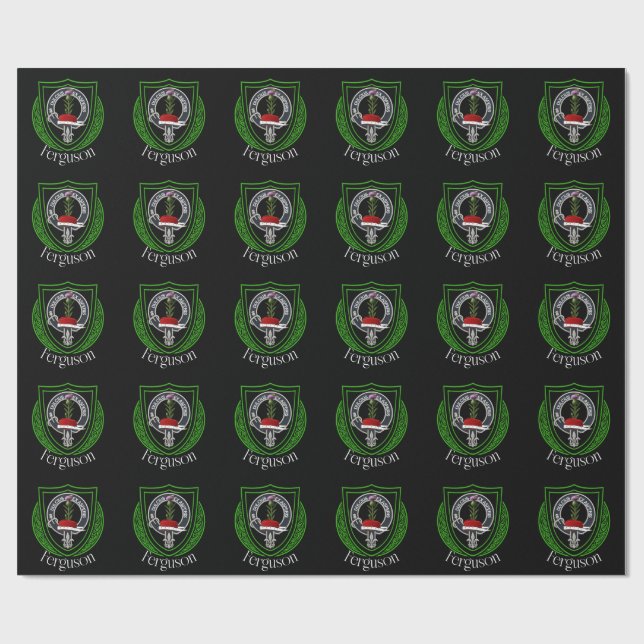 Papel De Presente Crista da Clan Escocesa Ferguson (Aberto)