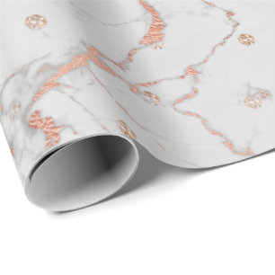 Papel De Presente Cristais de mármore cinzentos Dourados Swarovski