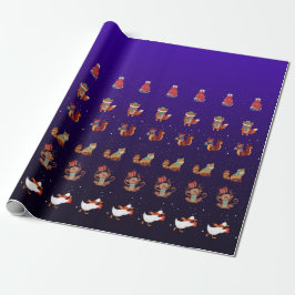 Papel De Presente Cristmas Wrapping Paper