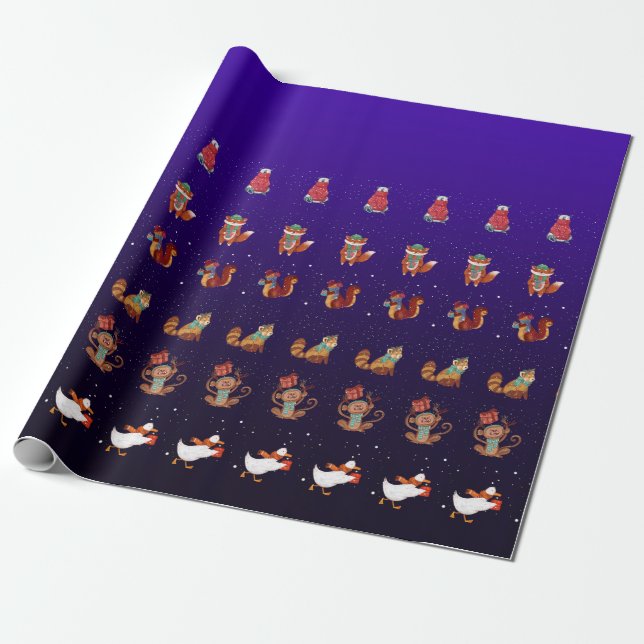 Papel De Presente Cristmas Wrapping Paper (Desenrolado)