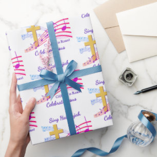 Papel De Presente Cristo Ressuscitou Páscoa Cristã